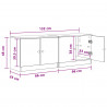 Szafka pod łóżko z drzwiami 2 pcs Dąb Sonoma 66 x 35 x 48 cm