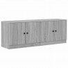 Szafka pod łóżko z drzwiami 2 pcs Szary Sonoma 66 x 35 x 48 cm