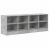 Szafka pod łóżko z półką 2 pcs Betonowy szary 66 x 33 x 48 cm