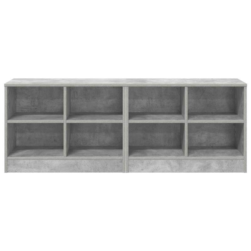 Szafka pod łóżko z półką 2 pcs Betonowy szary 66 x 33 x 48 cm