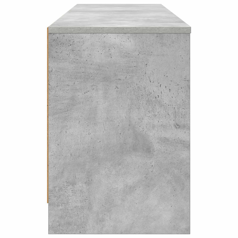 Szafka pod łóżko z półką 2 pcs Betonowy szary 66 x 33 x 48 cm