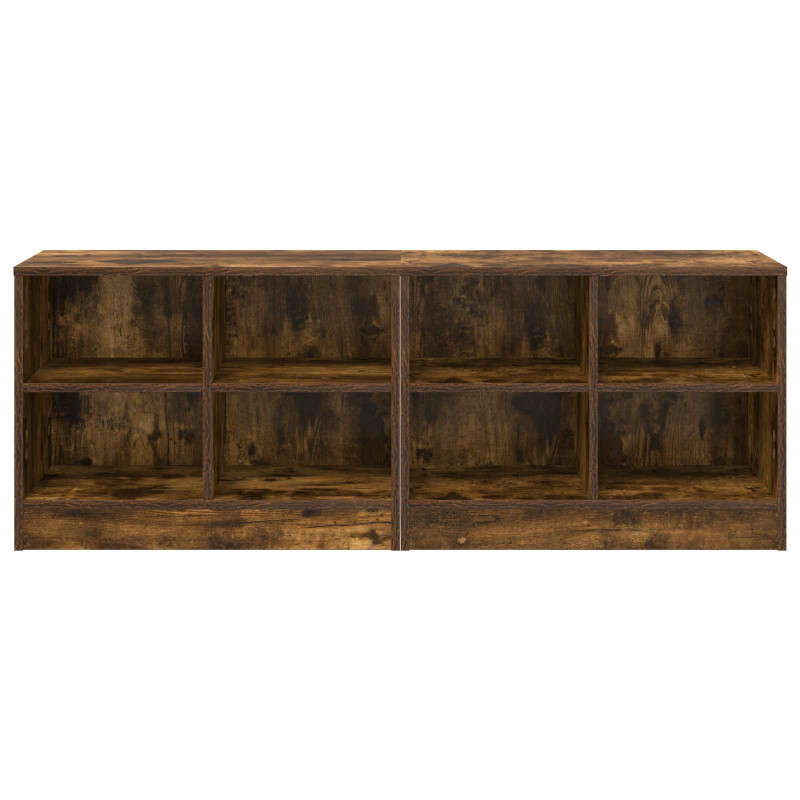 Szafka pod łóżko z półką 2 pcs Dąb wędzony 66 x 33 x 48 cm