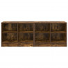 Szafka pod łóżko z półką 2 pcs Dąb wędzony 66 x 33 x 48 cm