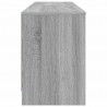 Szafka pod łóżko z półką 2 pcs Szary Sonoma 66 x 33 x 48 cm