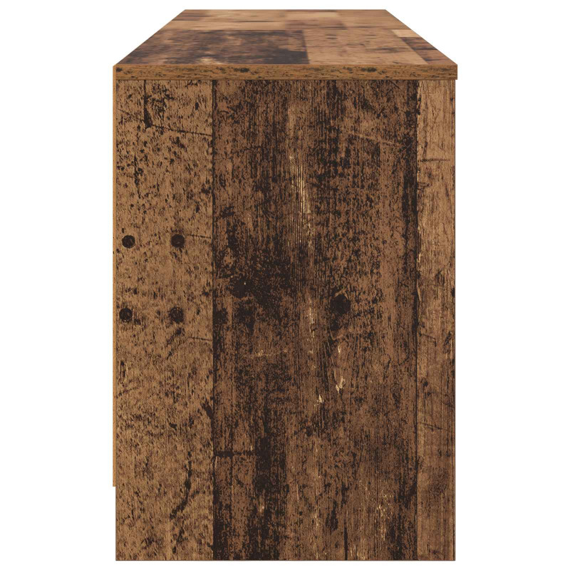 Szafka pod łóżko z półką 2 pcs Stare drewno 66 x 33 x 48 cm