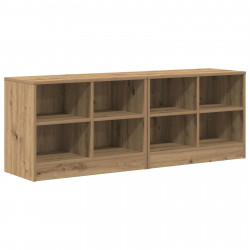 Szafka pod łóżko z półką 2 pcs Dąb artisan 66 x 33 x 48 cm