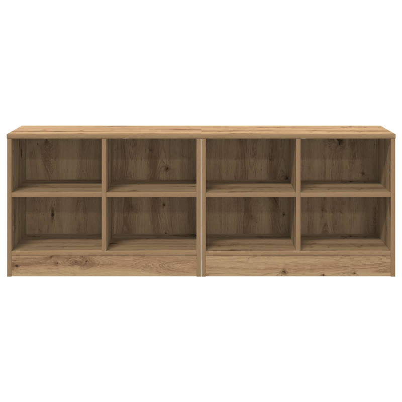 Szafka pod łóżko z półką 2 pcs Dąb artisan 66 x 33 x 48 cm
