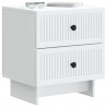 Szafka Nocna z szufladą 2 pcs Biały 43 x 34,5 x 47,5 cm
