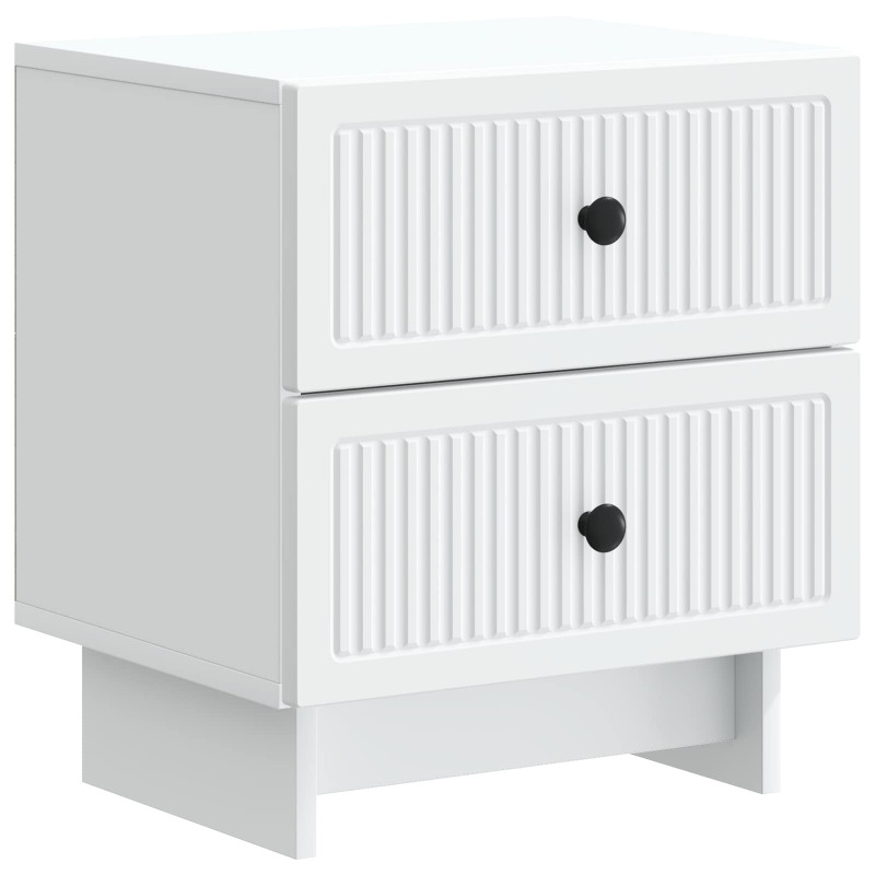 Szafka Nocna z szufladą 2 pcs Biały 43 x 34,5 x 47,5 cm