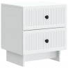 Szafka Nocna z szufladą 2 pcs Biały 43 x 34,5 x 47,5 cm
