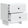 Szafka Nocna z szufladą 2 pcs Biały 43 x 34,5 x 47,5 cm