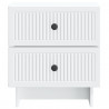 Szafka Nocna z szufladą 2 pcs Biały 43 x 34,5 x 47,5 cm