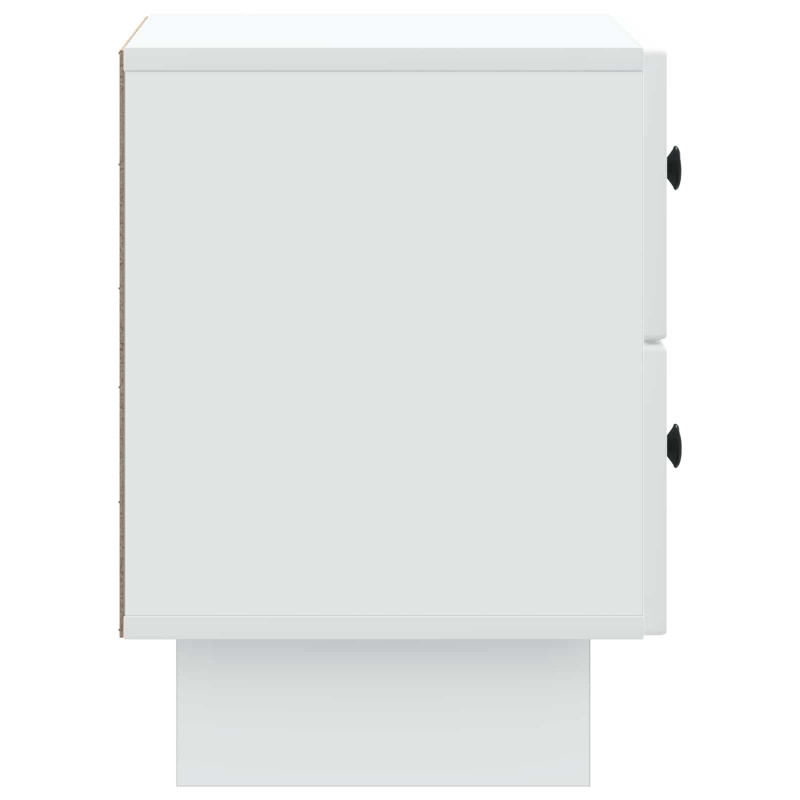 Szafka Nocna z szufladą 2 pcs Biały 43 x 34,5 x 47,5 cm