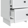Szafka Nocna z szufladą 2 pcs Biały 43 x 34,5 x 47,5 cm