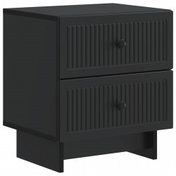 Szafka Nocna Czarny 43 x 34,5 x 47,5 cm Drewno inżynieryjne