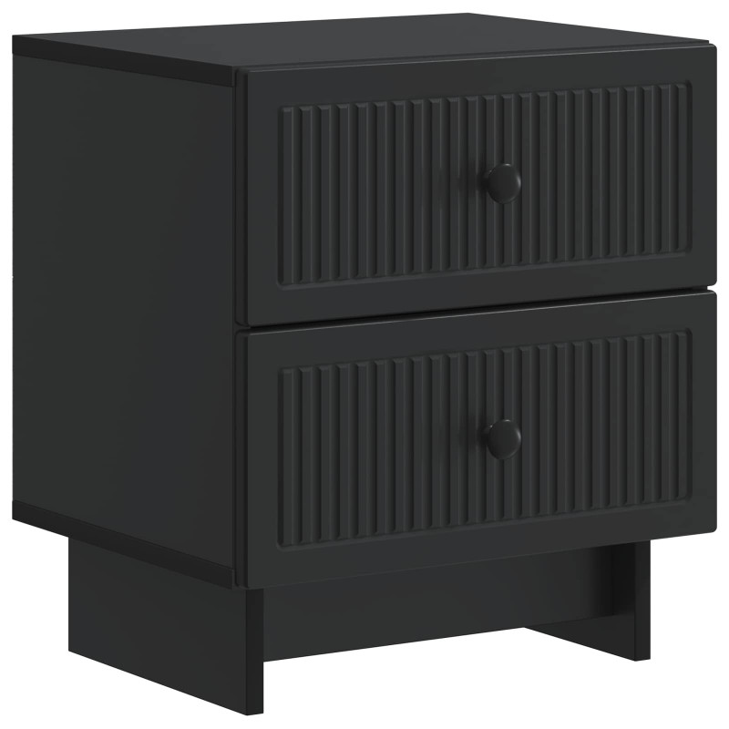 Szafka Nocna z szufladą 2 pcs Czarny 43 x 34,5 x 47,5 cm