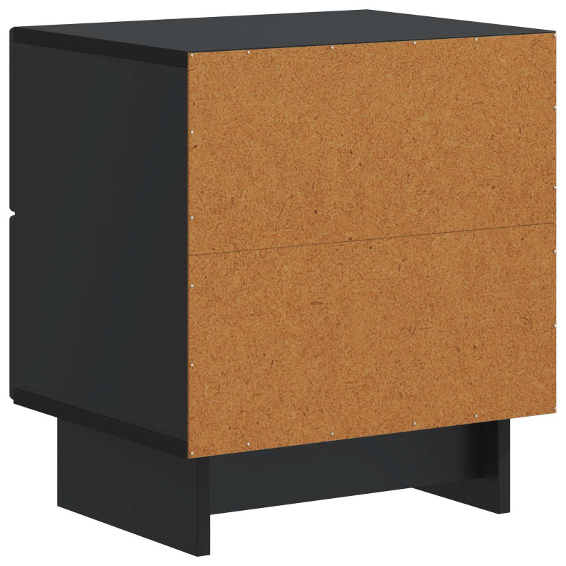 Szafka Nocna z szufladą 2 pcs Czarny 43 x 34,5 x 47,5 cm