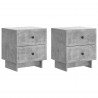 Szafka Nocna 2 pcs Betonowy szary 43 x 34,5 x 47,5 cm