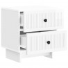 Szafka Nocna 2 pcs Biały wysoki połysk 43 x 34,5 x 47,5 cm