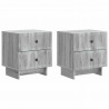 Szafka Nocna z szufladą 2 pcs Szary Sonoma 43 x 34,5 x 47,5 cm