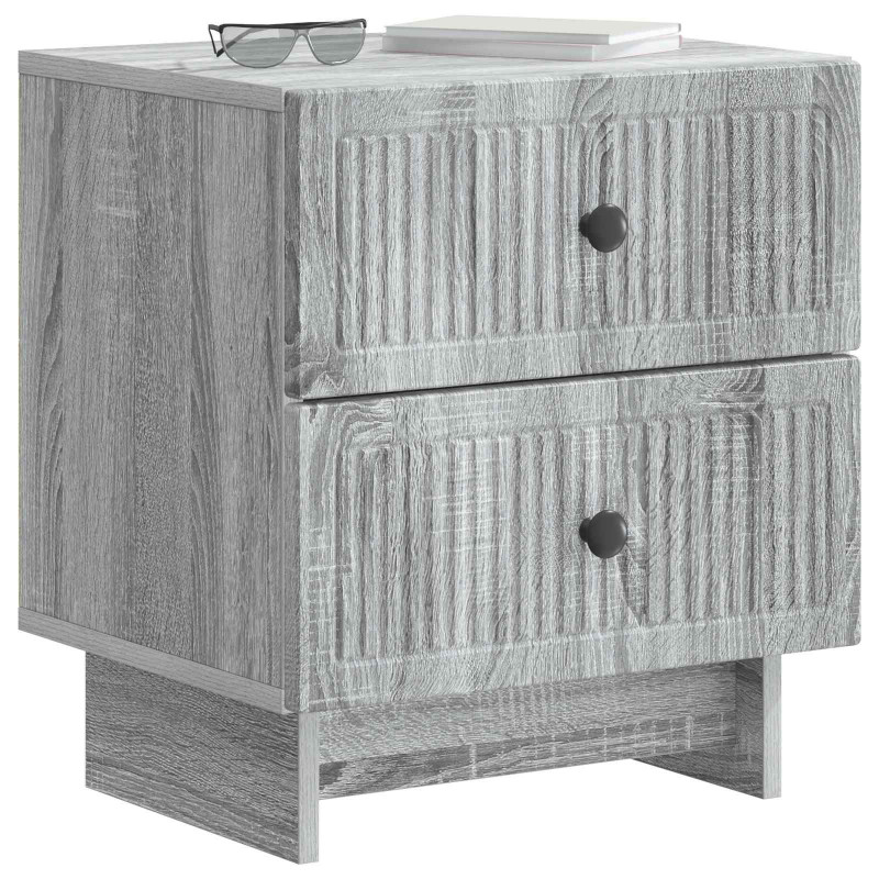 Szafka Nocna z szufladą 2 pcs Szary Sonoma 43 x 34,5 x 47,5 cm