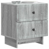Szafka Nocna z szufladą 2 pcs Szary Sonoma 43 x 34,5 x 47,5 cm