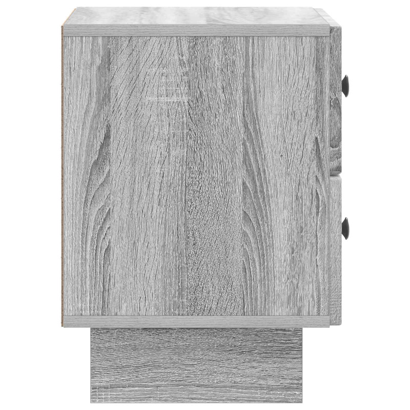 Szafka Nocna z szufladą 2 pcs Szary Sonoma 43 x 34,5 x 47,5 cm