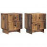 Szafka Nocna z szufladą 2 pcs Stare drewno 43 x 34,5 x 47,5 cm