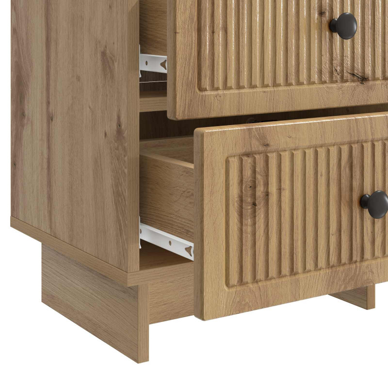 Szafka Nocna z szufladą 2 pcs Dąb artisan 43 x 34,5 x 47,5 cm