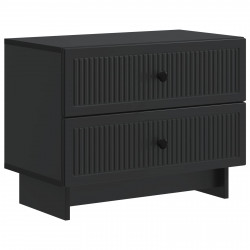 Szafka Nocna Czarny 62 x 34,5 x 47,5 cm Drewno inżynieryjne