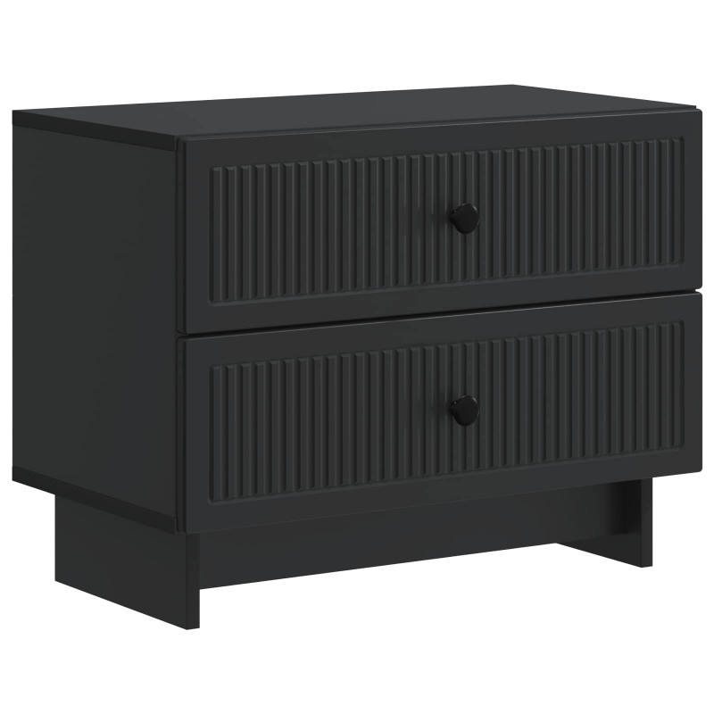 Szafka Nocna Czarny 62 x 34,5 x 47,5 cm Drewno inżynieryjne