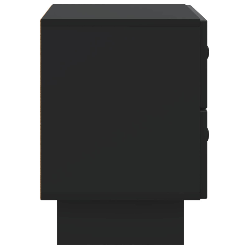 Szafka Nocna Czarny 62 x 34,5 x 47,5 cm Drewno inżynieryjne