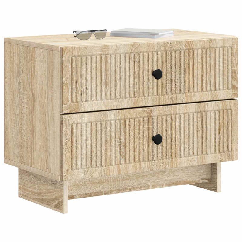 Szafka Nocna dąb Sonoma 62 x 34,5 x 47,5 cm Drewno inżynieryjne