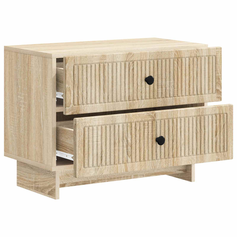 Szafka Nocna dąb Sonoma 62 x 34,5 x 47,5 cm Drewno inżynieryjne
