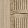 Szafka Nocna dąb Sonoma 62 x 34,5 x 47,5 cm Drewno inżynieryjne