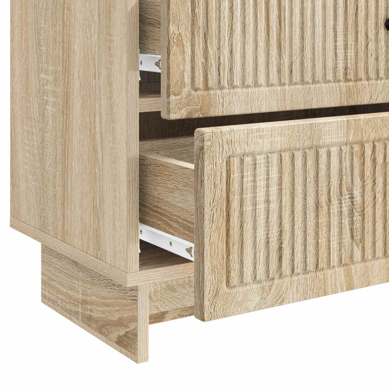 Szafka Nocna dąb Sonoma 62 x 34,5 x 47,5 cm Drewno inżynieryjne
