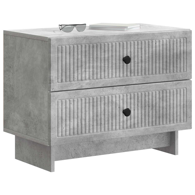 Szafka Nocna z szufladą Betonowy szary 62 x 34,5 x 47,5 cm