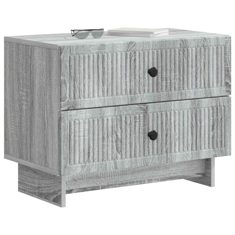 Szafka Nocna z szufladą Szary Sonoma 62 x 34,5 x 47,5 cm