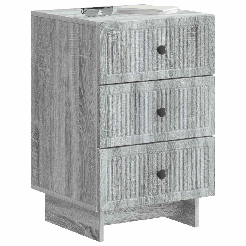 Szafka Nocna Szary Sonoma 43 x 41 x 66,5 cm Drewno inżynieryjne