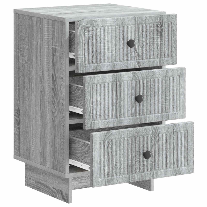 Szafka Nocna Szary Sonoma 43 x 41 x 66,5 cm Drewno inżynieryjne
