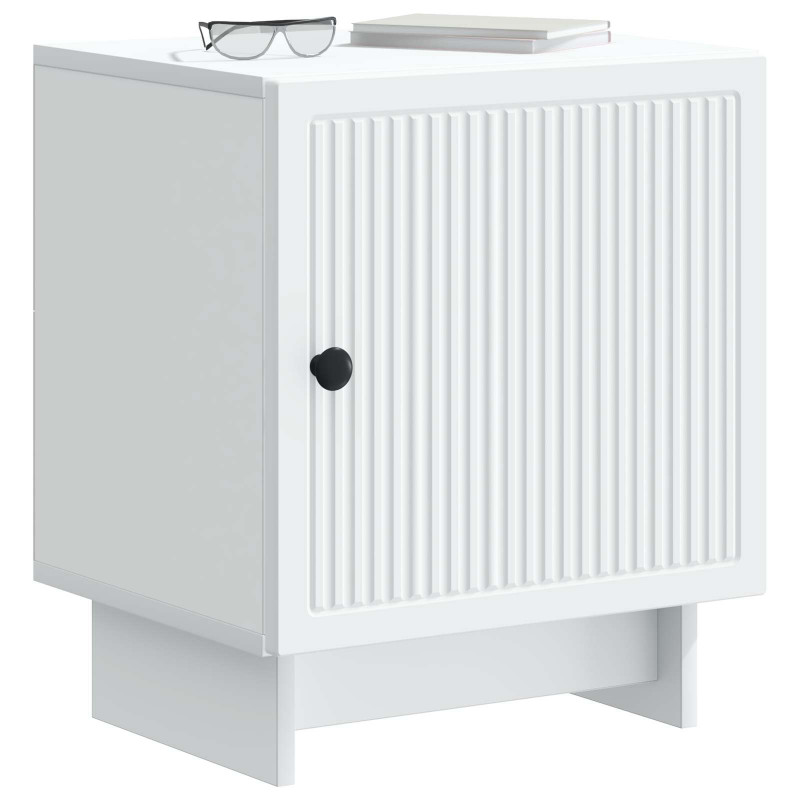 Szafka Nocna 2 pcs Biały 43 x 34,5 x 50 cm Drewno inżynieryjne