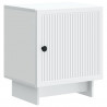 Szafka Nocna 2 pcs Biały 43 x 34,5 x 50 cm Drewno inżynieryjne