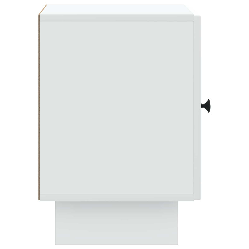 Szafka Nocna 2 pcs Biały 43 x 34,5 x 50 cm Drewno inżynieryjne