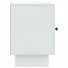 Szafka Nocna 2 pcs Biały 43 x 34,5 x 50 cm Drewno inżynieryjne