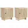 Szafka Nocna 2 pcs dąb Sonoma 43 x 34,5 x 50 cm