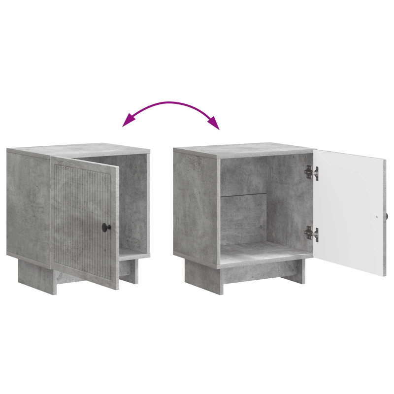 Szafka Nocna Betonowy szary 43 x 34,5 x 50 cm