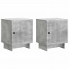 Szafka Nocna 2 pcs Betonowy szary 43 x 34,5 x 50 cm