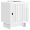 Szafka Nocna 2 pcs Biały wysoki połysk 43 x 34,5 x 50 cm