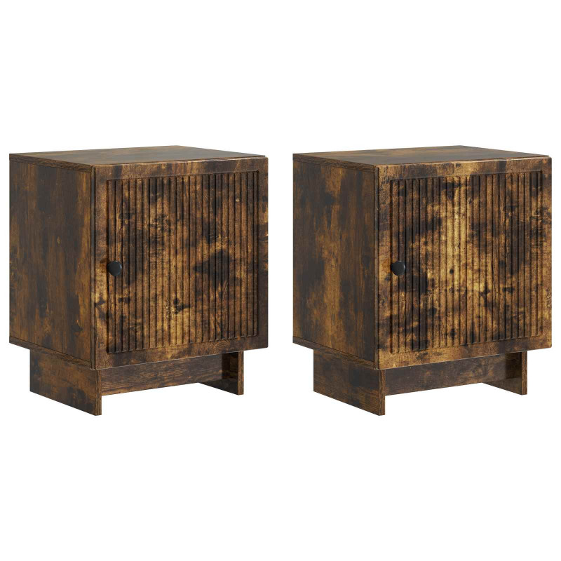 Szafka Nocna 2 pcs Dąb wędzony 43 x 34,5 x 50 cm