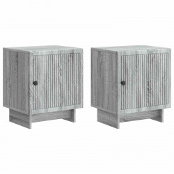 Szafka Nocna 2 pcs Szary Sonoma 43 x 34,5 x 50 cm
